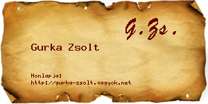 Gurka Zsolt névjegykártya